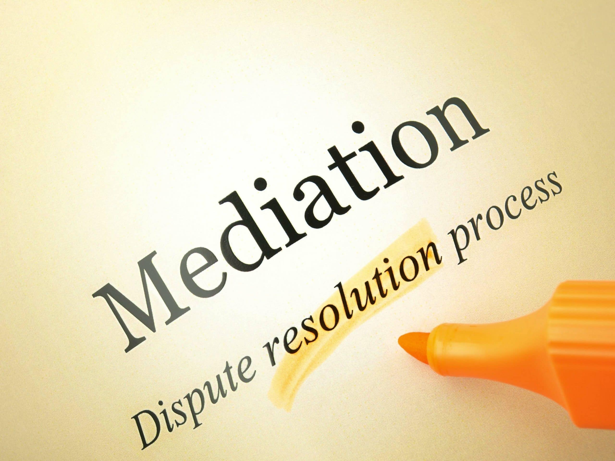 mediation dispute resolution process