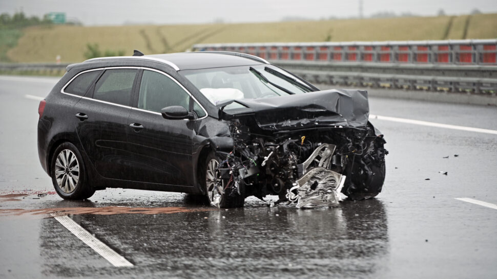 Accident During a Rainstorm